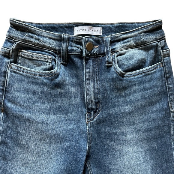 Flying Monkey Women’s High Rise Panel Flare Jeans.  Size 26 - Picture 6 of 9